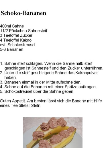 Schoko-Bananen