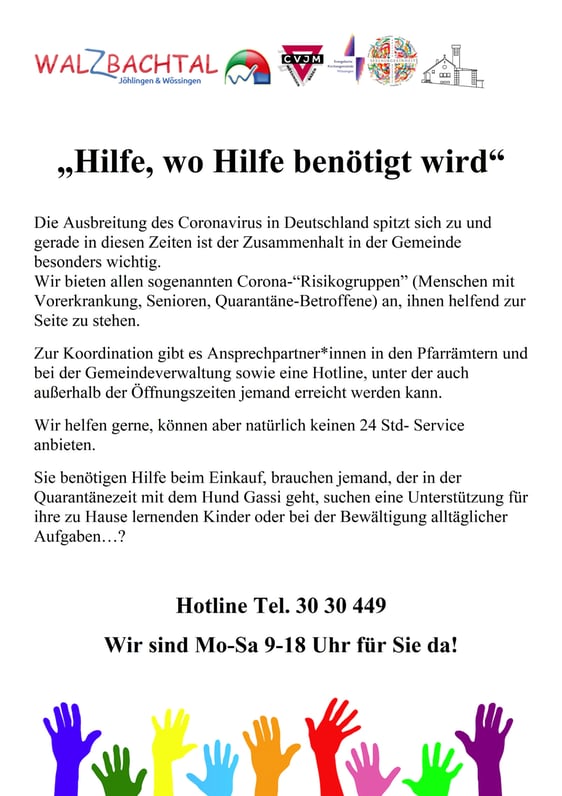 Hilfe wo Hilfe nötig