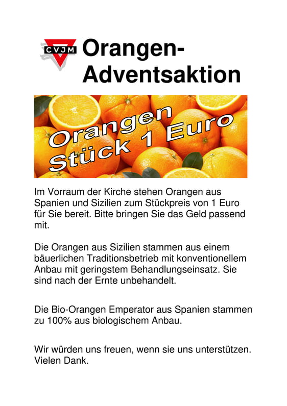 Orangen, Lichterglanz